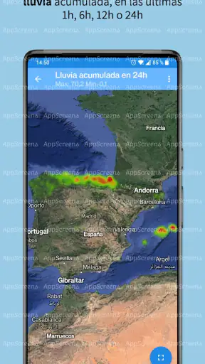 Lluvia España (AEMET) screenshot