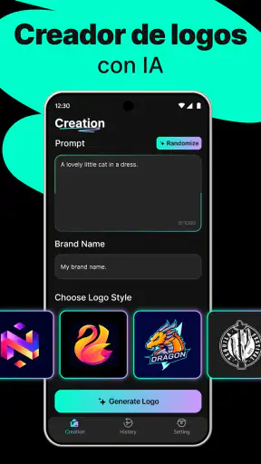 Logo Maker - Diseño IA screenshot