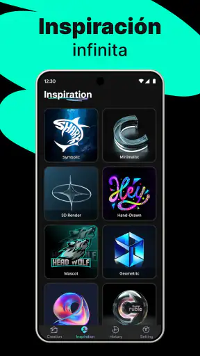 Logo Maker - Diseño IA screenshot