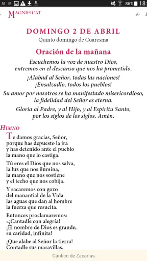 MAGNIFICAT (edición española) screenshot