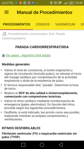 Manual de Procedimientos screenshot
