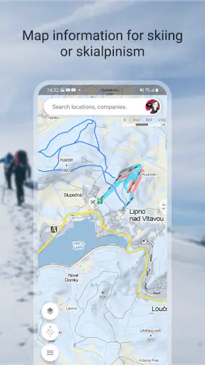 Mapas sin conexión: Mapy.com screenshot