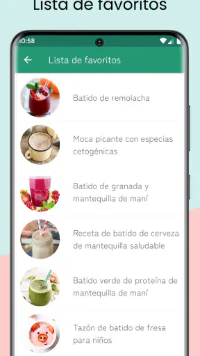 Más de 500 recetas de batidos screenshot