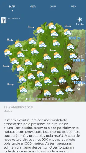 MeteoGalicia screenshot