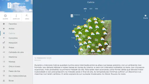MeteoGalicia screenshot