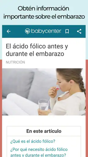 Mi embarazo y bebé screenshot