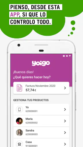 Mi Yoigo - Área de cliente screenshot