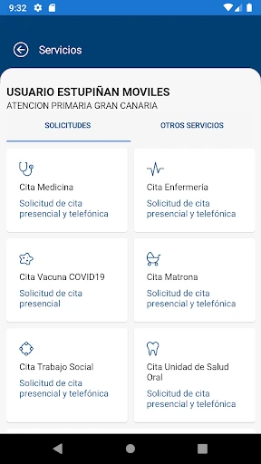 miCita previa screenshot