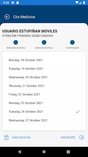 miCita previa screenshot