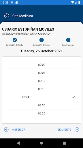 miCita previa screenshot