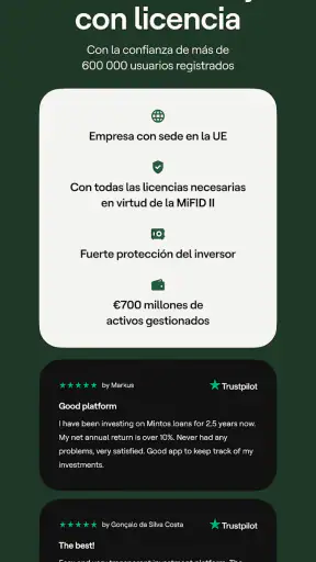 Mintos screenshot