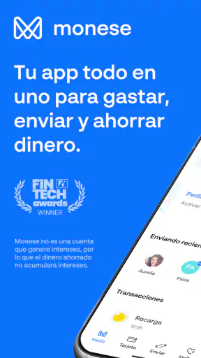 Monese screenshot