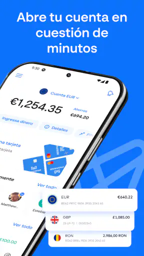 Monese screenshot