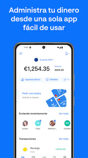 Monese screenshot