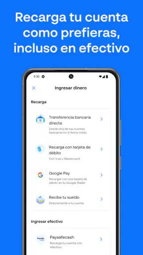 Monese screenshot