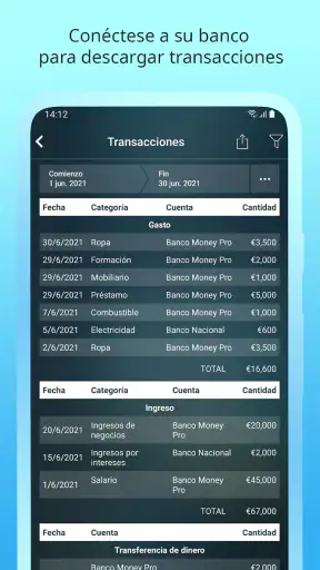 Money Pro: Finanzas personales screenshot