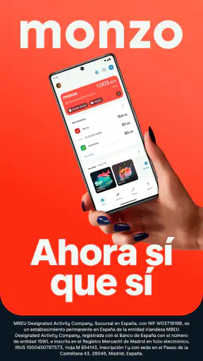 Monzo: Banco Móvil y Finanzas screenshot