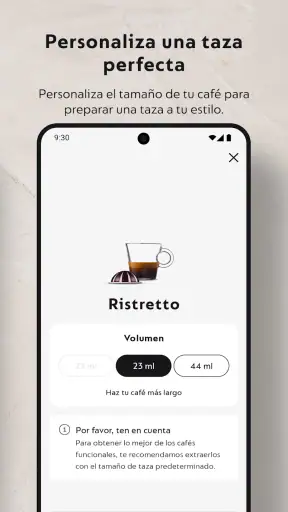Nespresso Smart screenshot