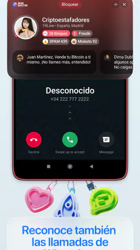 Nombre de la persona que llamó screenshot