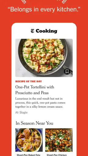 NYT Cooking: Quick Tasty Meals screenshot