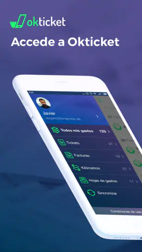 Okticket - Notas de Gastos screenshot