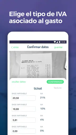 Okticket - Notas de Gastos screenshot