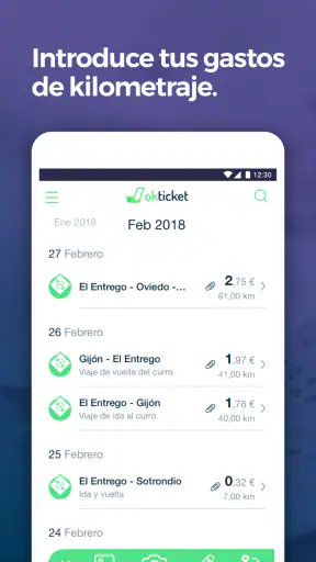 Okticket - Notas de Gastos screenshot