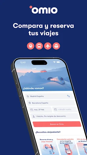 Omio: Reserva tren, bus, vuelo screenshot