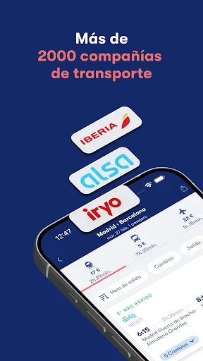 Omio: Reserva tren, bus, vuelo screenshot