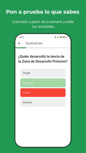 OpositApp screenshot