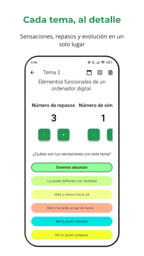 OpositApp screenshot