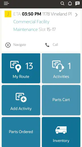 Oracle Field Service screenshot