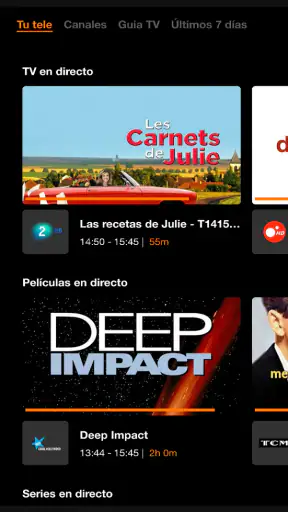 Orange TV screenshot