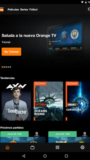 Orange TV screenshot