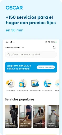 OSCAR: servicios a domicilio screenshot