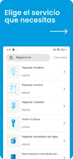 OSCAR: servicios a domicilio screenshot