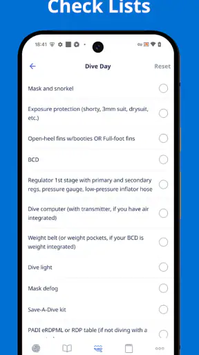 PADI screenshot