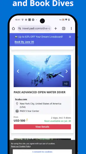 PADI screenshot