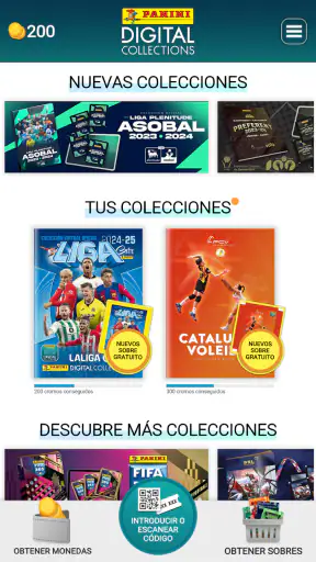 Panini Digital Collections screenshot