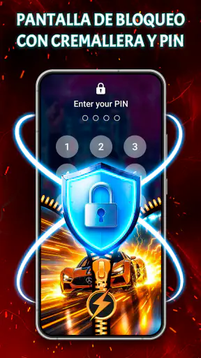 Pantalla Bloqueo Zíper Fondo screenshot