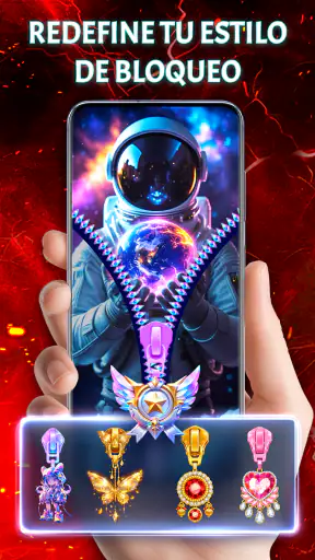 Pantalla Bloqueo Zíper Fondo screenshot