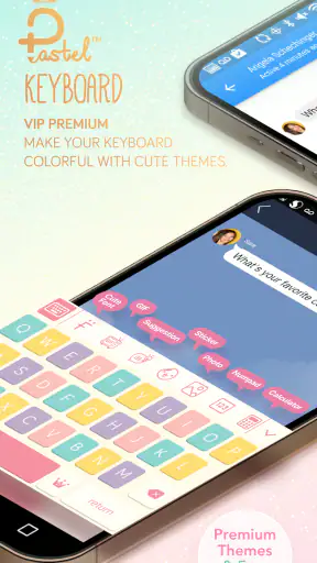 Pastel Keyboard Themes Color screenshot