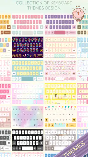 Pastel Keyboard Themes Color screenshot