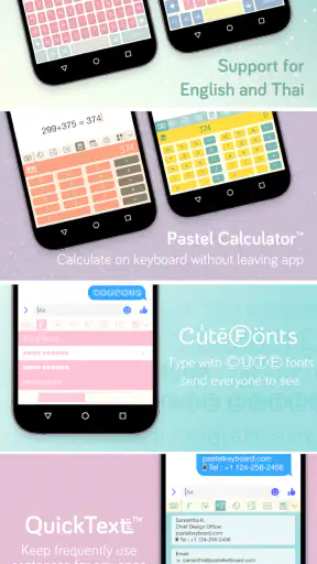 Pastel Keyboard Themes Color screenshot