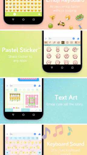 Pastel Keyboard Themes Color screenshot