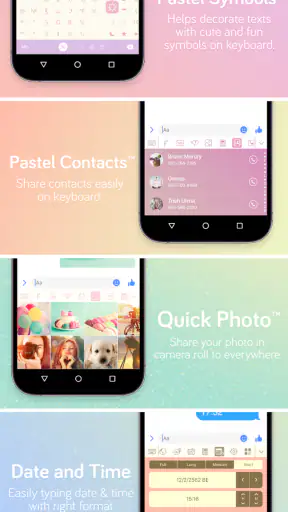 Pastel Keyboard Themes Color screenshot