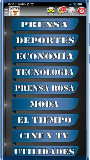 Periódicos de España screenshot