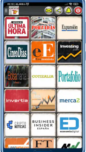 Periódicos de España screenshot