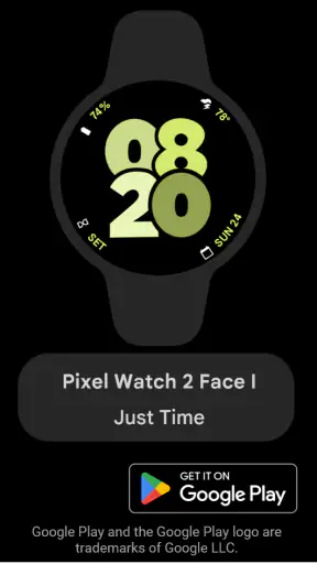 Pixel Watch 2 Face I screenshot