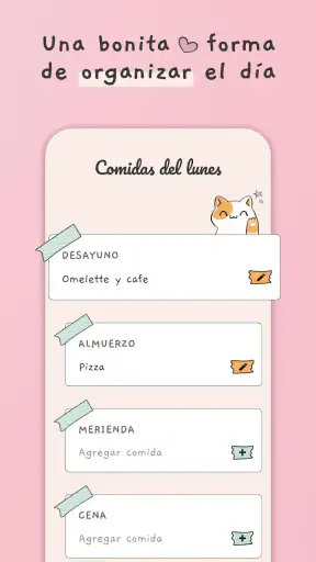 Planificador de menú semanal screenshot